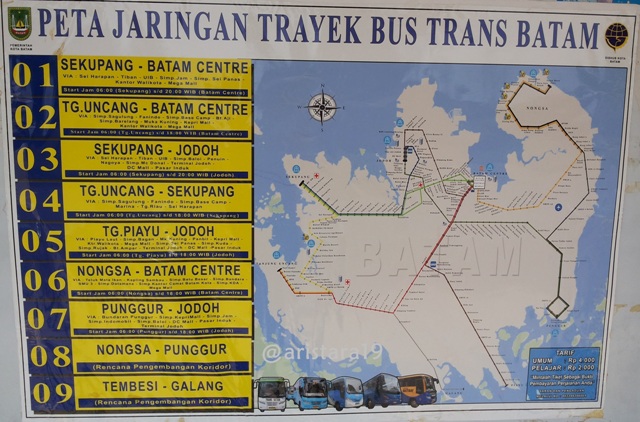 Peta Rute Trans Batam
